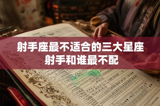 射手座最不适合的三大星座 射手和谁最不配