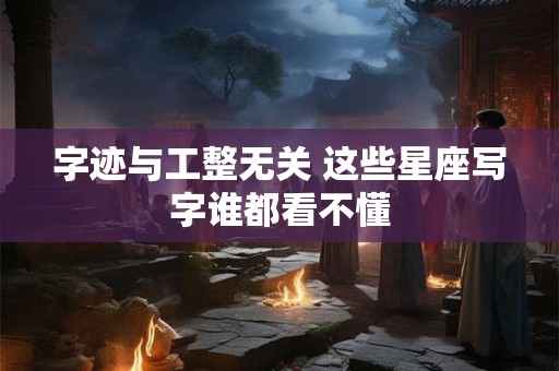 字迹与工整无关 这些星座写字谁都看不懂