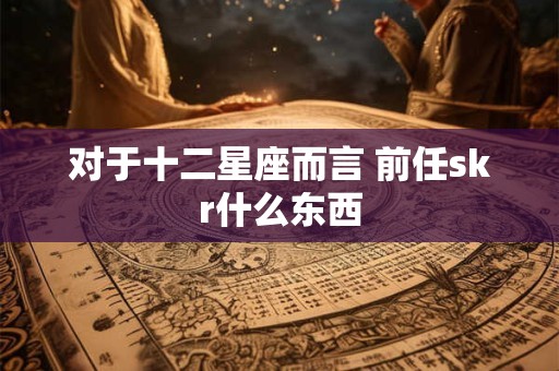 对于十二星座而言 前任skr什么东西