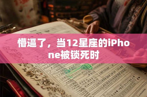 懵逼了，当12星座的iPhone被锁死时
