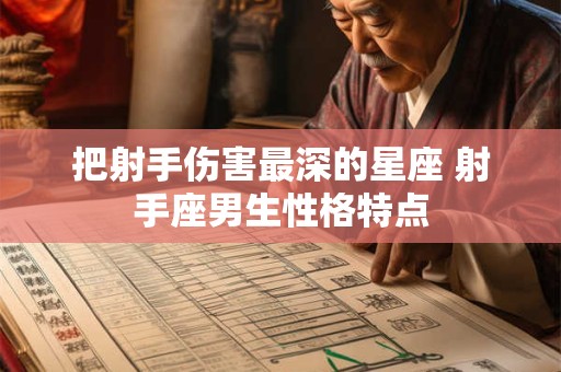 把射手伤害最深的星座 射手座男生性格特点