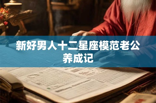 新好男人十二星座模范老公养成记
