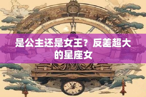 是公主还是女王？反差超大的星座女