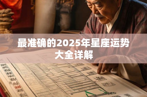 最准确的2025年星座运势大全详解