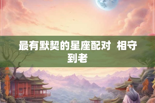 最有默契的星座配对  相守到老