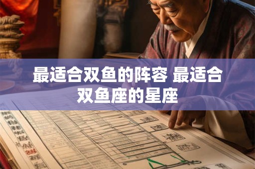 最适合双鱼的阵容 最适合双鱼座的星座