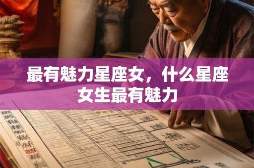 最有魅力星座女，什么星座女生最有魅力