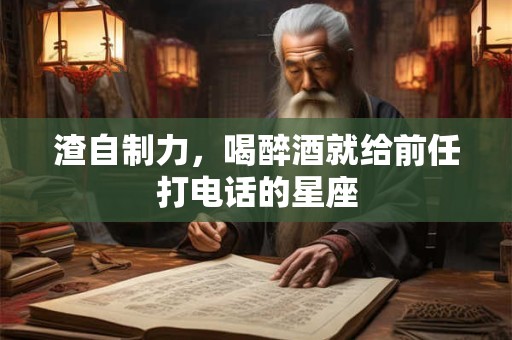 渣自制力，喝醉酒就给前任打电话的星座