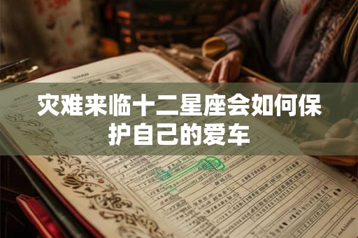 灾难来临十二星座会如何保护自己的爱车