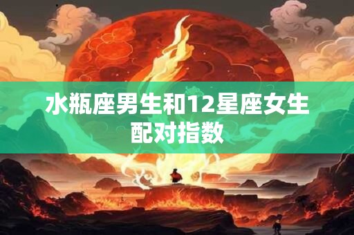 详细阅读:水瓶座男生和12星座女生配对指数 水瓶座男生和12星座女生配对指数