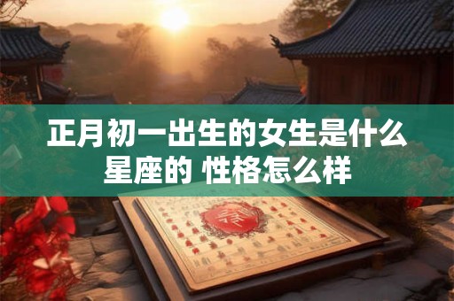 正月初一出生的女生是什么星座的 性格怎么样