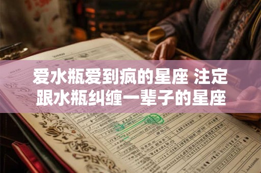 详细阅读:爱水瓶爱到疯的星座 注定跟水瓶纠缠一辈子的星座 爱水瓶爱到疯的星座 注定跟水瓶纠缠一辈子的星座
