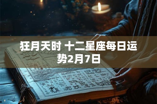 狂月天时 十二星座每日运势2月7日