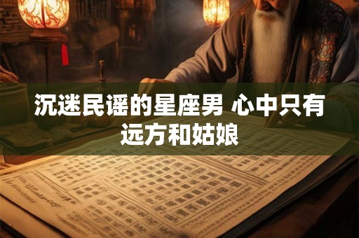 沉迷民谣的星座男 心中只有远方和姑娘