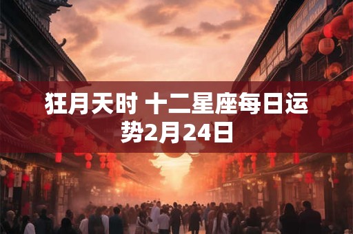 狂月天时 十二星座每日运势2月24日