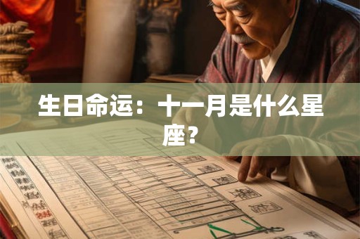 生日命运：十一月是什么星座？