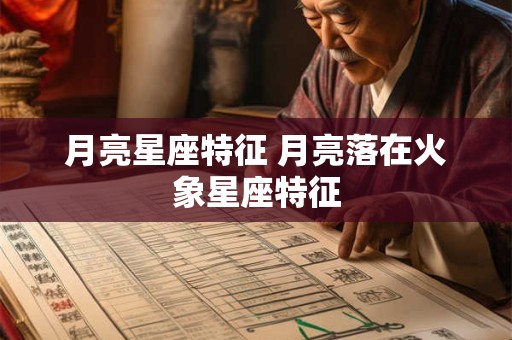 详细阅读:月亮星座特征 月亮落在火象星座特征 月亮星座特征 月亮落在火象星座特征