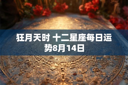 狂月天时 十二星座每日运势8月14日