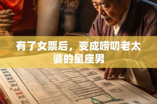 有了女票后，变成唠叨老太婆的星座男