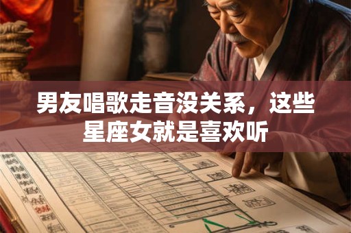 男友唱歌走音没关系，这些星座女就是喜欢听