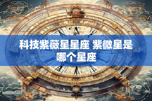 科技紫薇星星座 紫微星是哪个星座