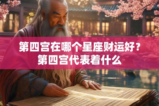 第四宫在哪个星座财运好？第四宫代表着什么