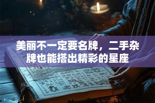 美丽不一定要名牌，二手杂牌也能搭出精彩的星座