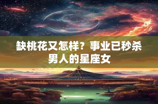 缺桃花又怎样？事业已秒杀男人的星座女