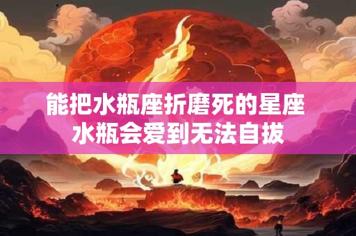 能把水瓶座折磨死的星座 水瓶会爱到无法自拔