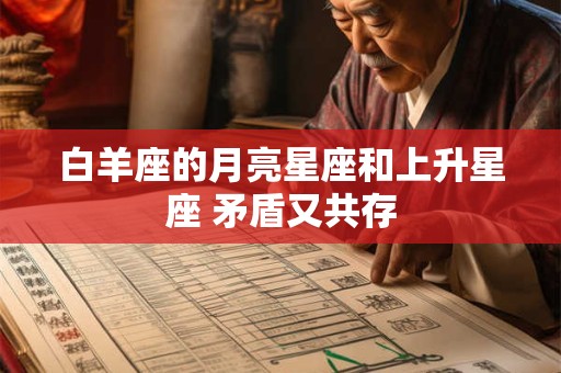 白羊座的月亮星座和上升星座 矛盾又共存