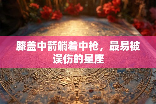 膝盖中箭躺着中枪，最易被误伤的星座