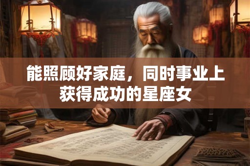 详细阅读:能照顾好家庭,同时事业上获得成功的星座女 能照顾好家庭,同时事业上获得成功的星座女
