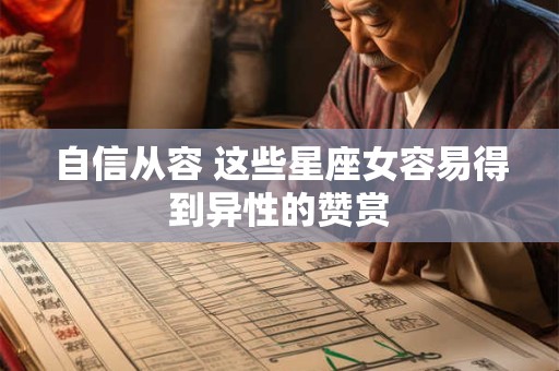 自信从容 这些星座女容易得到异性的赞赏