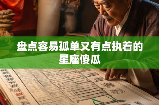 盘点容易孤单又有点执着的星座傻瓜
