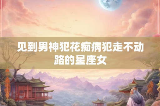 见到男神犯花痴病犯走不动路的星座女