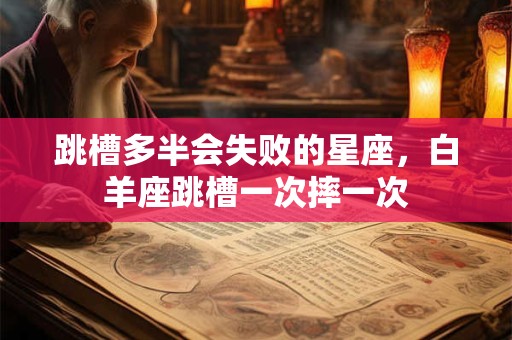 跳槽多半会失败的星座，白羊座跳槽一次摔一次