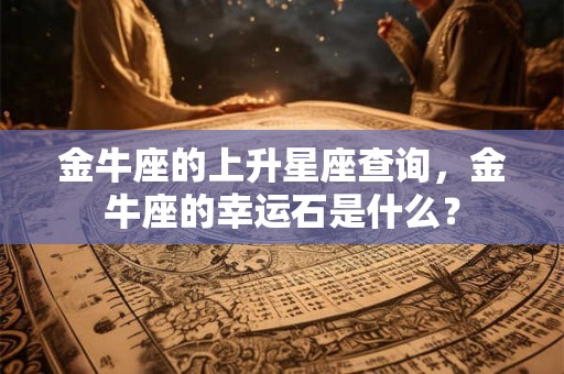 金牛座的上升星座查询，金牛座的幸运石是什么？