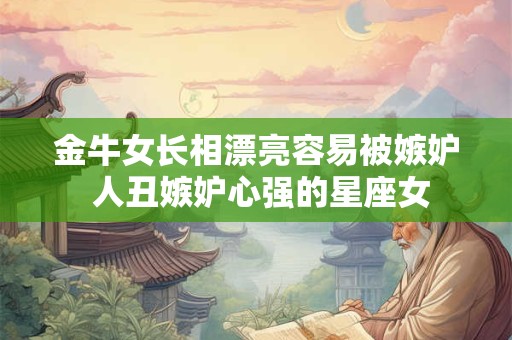 金牛女长相漂亮容易被嫉妒 人丑嫉妒心强的星座女