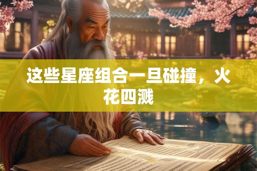 这些星座组合一旦碰撞，火花四溅