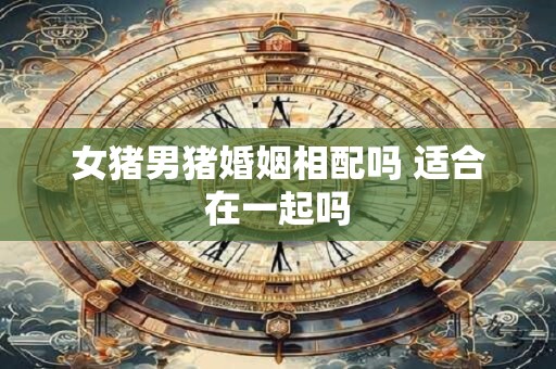女猪男猪婚姻相配吗 适合在一起吗