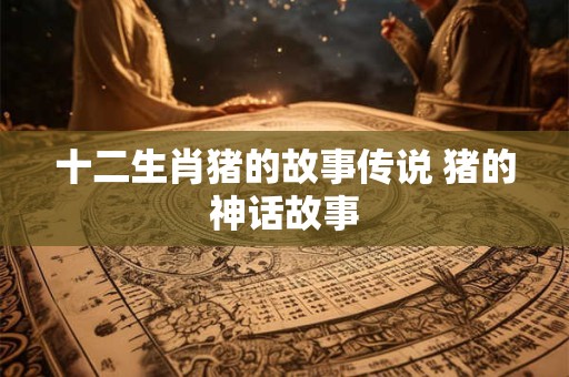 十二生肖猪的故事传说 猪的神话故事
