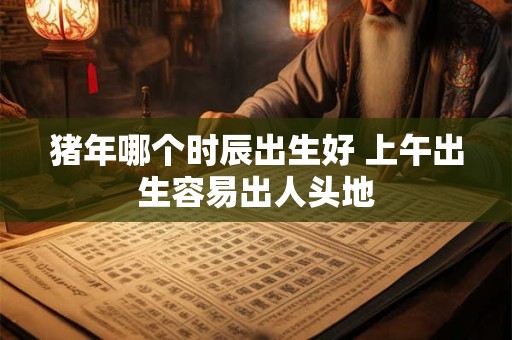 猪年哪个时辰出生好 上午出生容易出人头地