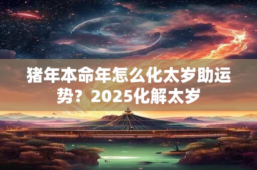猪年本命年怎么化太岁助运势？2025化解太岁