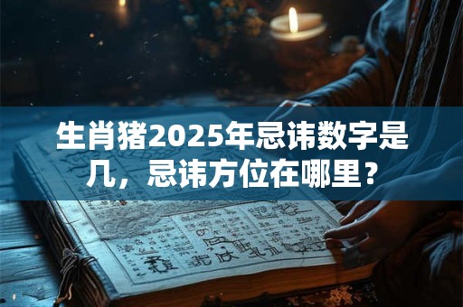 生肖猪2025年忌讳数字是几，忌讳方位在哪里？