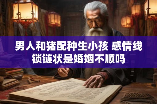男人和猪配种生小孩 感情线锁链状是婚姻不顺吗