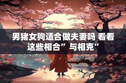 男猪女狗适合做夫妻吗 看看这些相合”与相克”