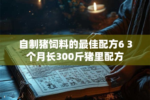 自制猪饲料的最佳配方6 3个月长300斤猪里配方