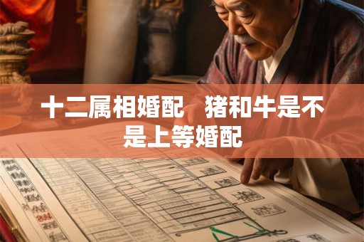 十二属相婚配   猪和牛是不是上等婚配