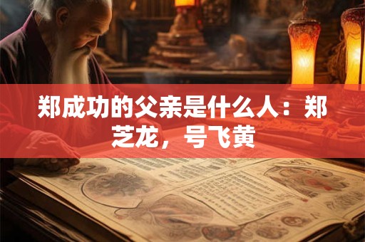 郑成功的父亲是什么人：郑芝龙，号飞黄