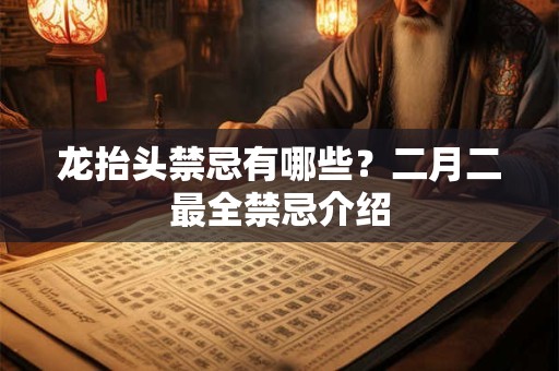 龙抬头禁忌有哪些？二月二最全禁忌介绍